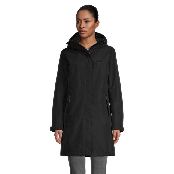Helly Hansen Jackets & Blazers - [M]Helly Hansen Women's Black Raincoat Waterproof Mid Jacket